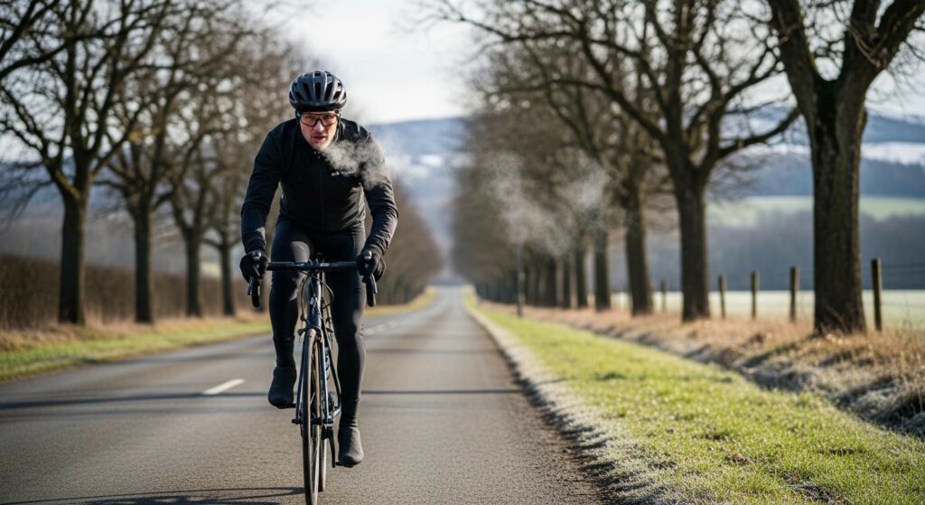 chaussettes vélo chauffante